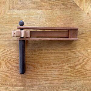 Purim Grogger Hand Crafted Cherry Walnut Hardwoods Loud Noisemaker Judaica